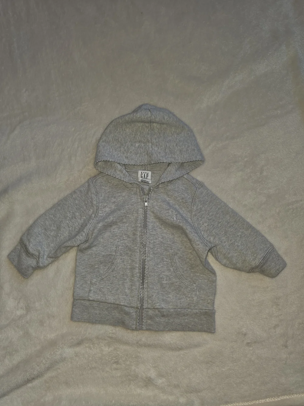 GAP Toddler Gray Zip-Up Hoodie